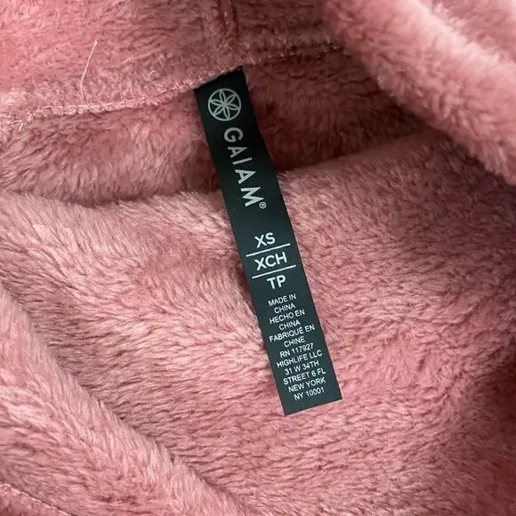 GAIAM | Dusty Pink Cowlneck Fleece Sweatshirt - Picture 6 of 11
